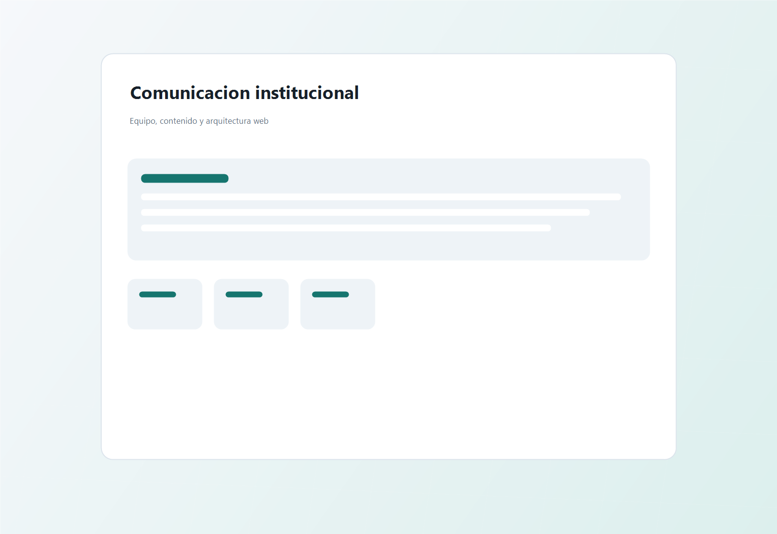 Equipo revisando contenido institucional en una pantalla
