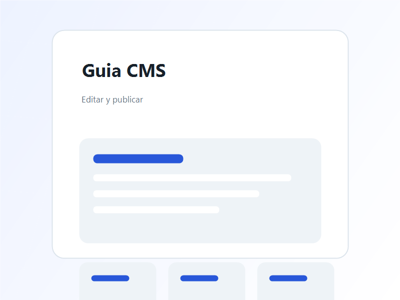 Guía de actualización de contenido