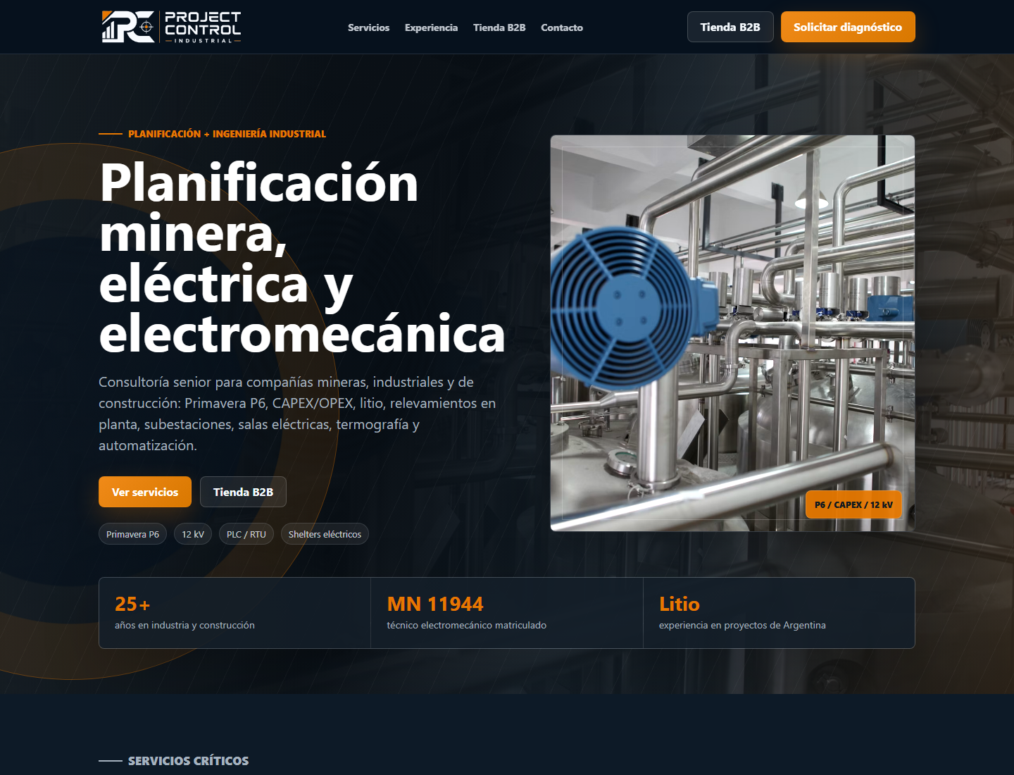 Vista previa de Project Control Industrial